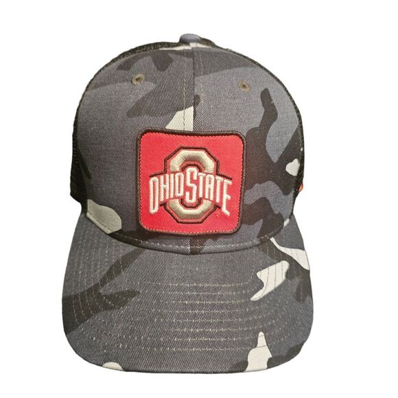 NIKE Ohio State Buckeyes Camo Snapback Trucker Hat - Picture 1 of 10